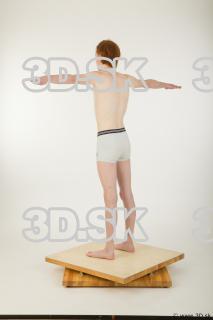 Whole body modeling t pose of Wesley in underwear 0004